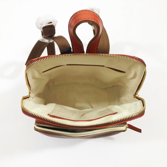 Pure Luxuries London Verbena Leather Backpack Bloomsbury Collection 11x11x5 inch main image 4